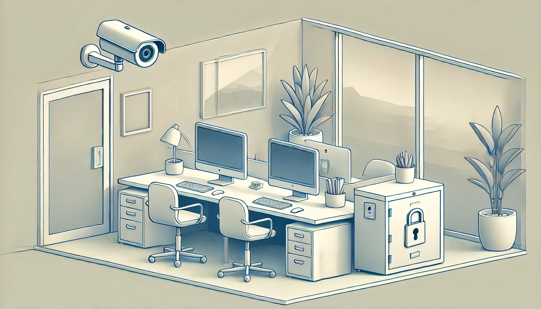 Cybersecurity - physical security of the office